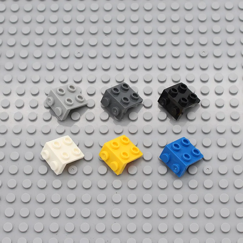 Строительные блоки, кронштейн Moc, 1x2-2x2, прямой угол, 44728, сделай сам, светящиеся кирпичи, совместимые со сборными частицами