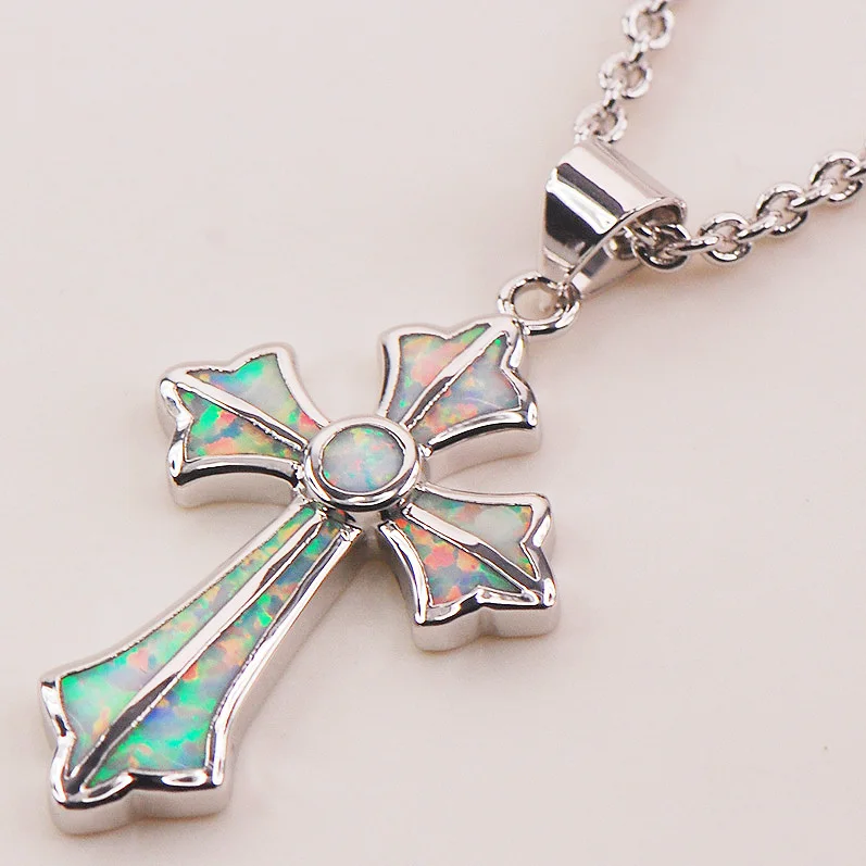 

Белый огненный опал, серебро 925 пробы, модные ювелирные изделия, кулон P117