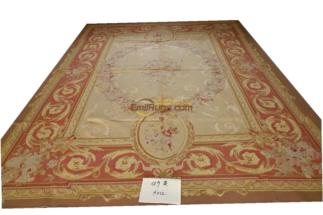 

French Chic Luxury Wool Knitting Carpets antique Aubusson Carpet Aubusson Needle Oriental Carpet Hand-knotted Wool