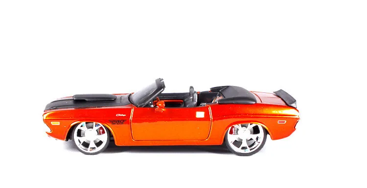 Высокое качество 1:24 1970 Dodge Challenger модифицированная модель сплава-трансформер, коллекция и Подарочная модель гоночной машины