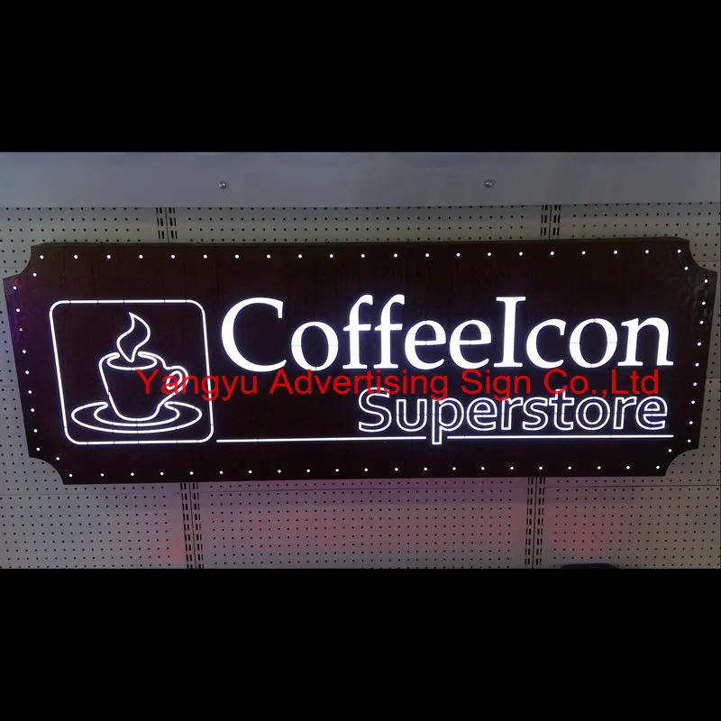 

Custom led 3D logo design acrylic lighting sign letters for restaurant