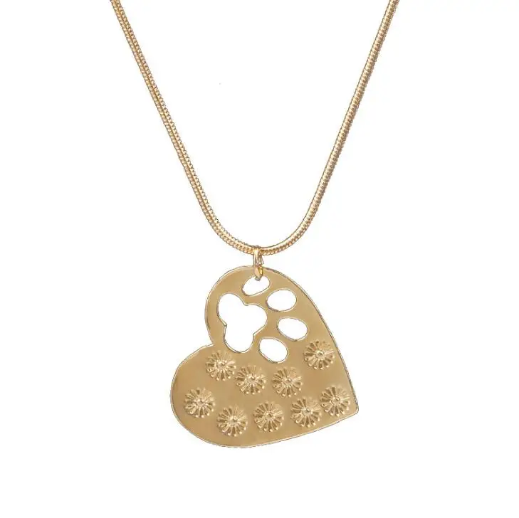 Персональная форма сердца &quotМоя собака Спасает меня&quot лапа ожерелье животное