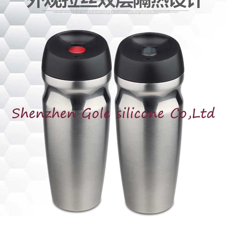 100 шт. изолированный дорожный колёсный стакан с двойными стенками из нержавеющей