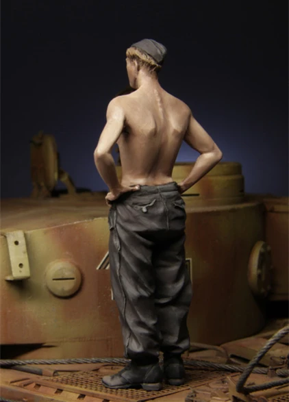 1/35 набор моделей фигурок из смолы 118 WSS Panzer Crewman One несобранные неокрашенные