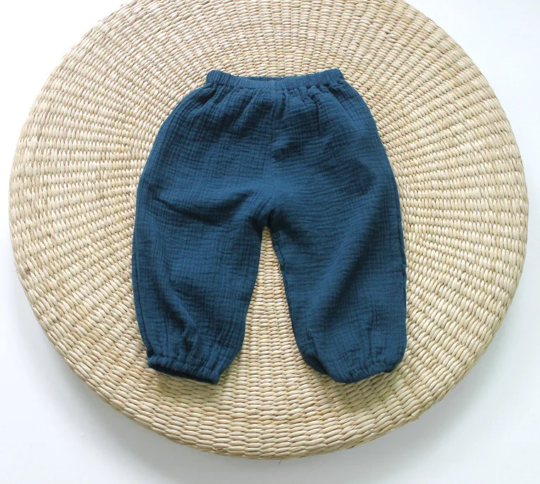 Детские брюки для девочек и мальчиков летняя Корейская повседневная детская