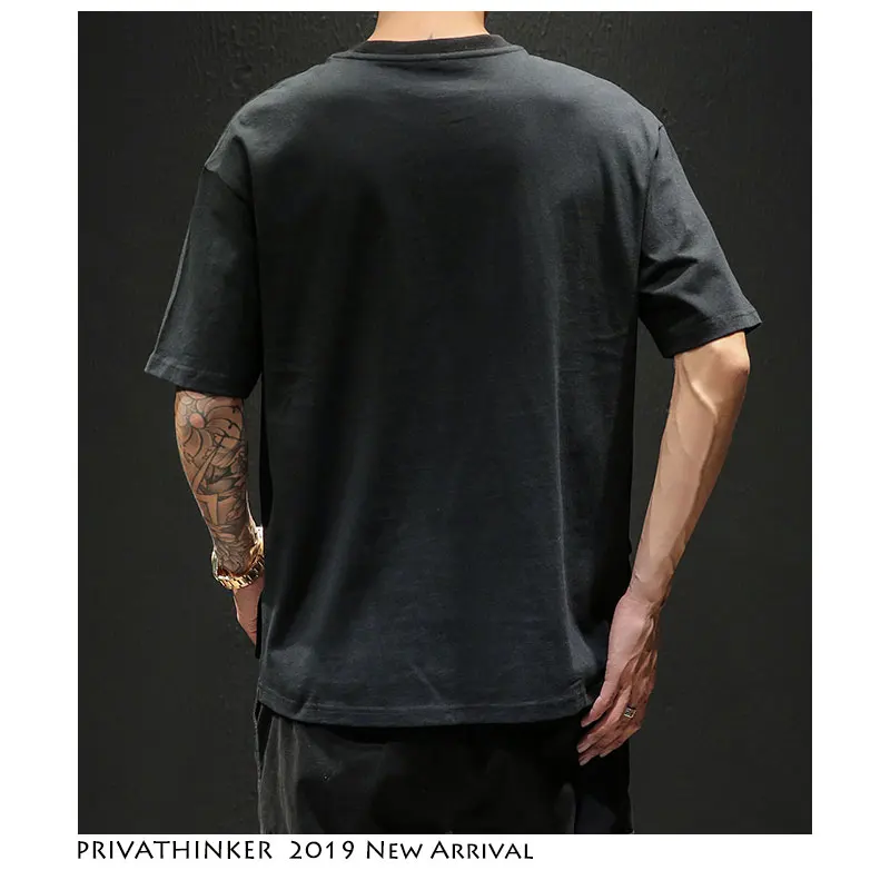 Privathinker хип хоп мужские футболки 2019 Harajuku уличные японские повседневные модные