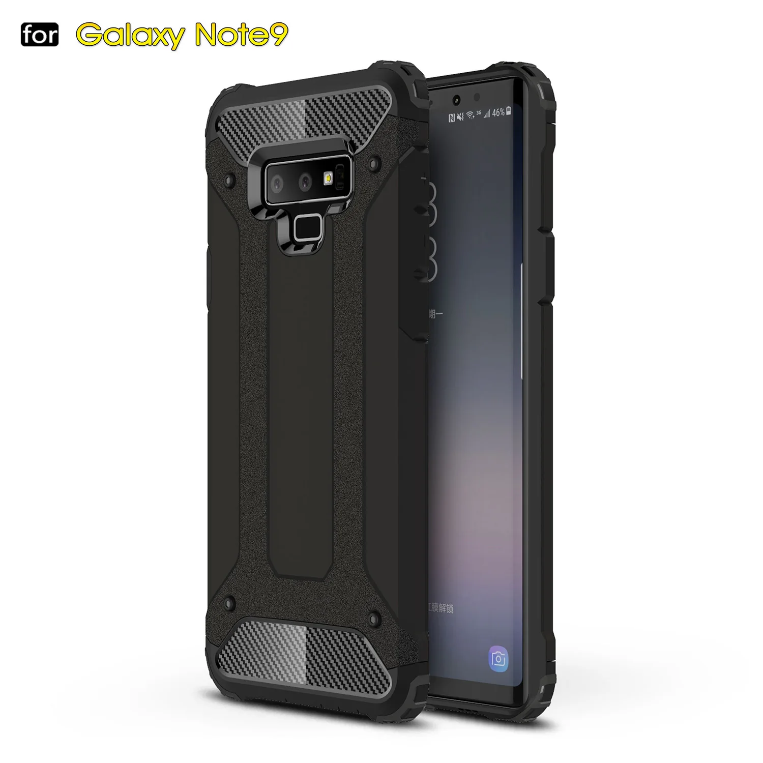 Гибридный чехол на заднюю панель для samsung Galaxy NOTE 9 8 5 S9 S8 A6 Plus S7 S6 Edge S5 A5 A7 A8 полный
