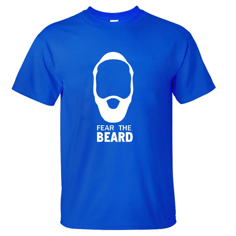 Basketballer Star James Harden Fear the Beard хлопковые футболки с круглым вырезом мужские топы