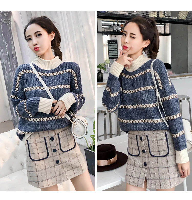 Большие размеры XXXXL 2019 новые женские комплекты одежды весенний вязаный свитер с