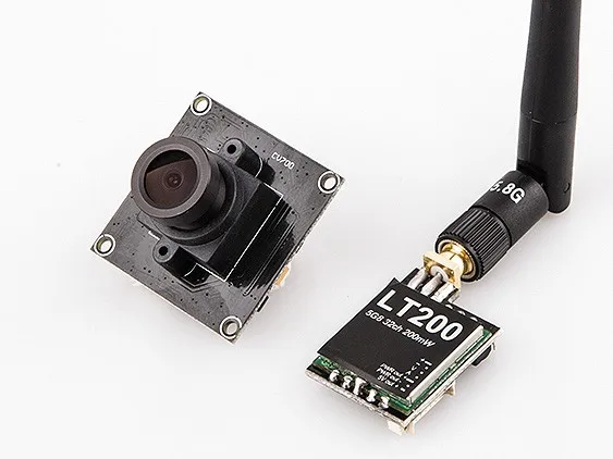 Камера ELGAE FOV127 800TVL CCD 960H FPV200 с кабелем FPV RTU и передатчиком 32CH 5 8G 200mW LT200 VTX | Игрушки