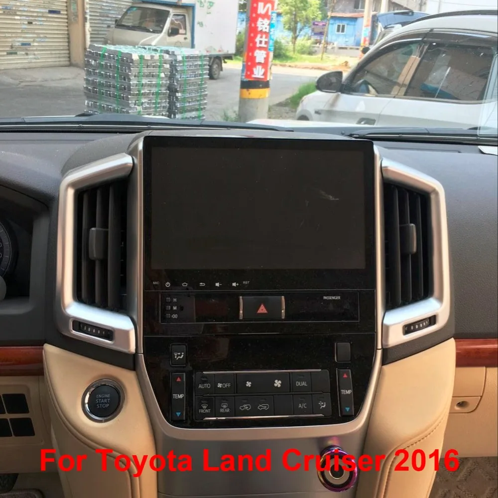 

Car Front Air Conditioner Oulet Styling Penals For Toyota Land Cruiser V8 LC200 2016 Accessories
