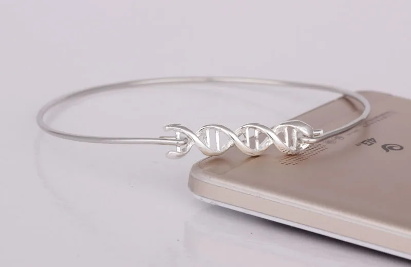 Женский браслет с двойным кольцом посеребренные браслеты YP2571|silver bangle bracelet|bangle