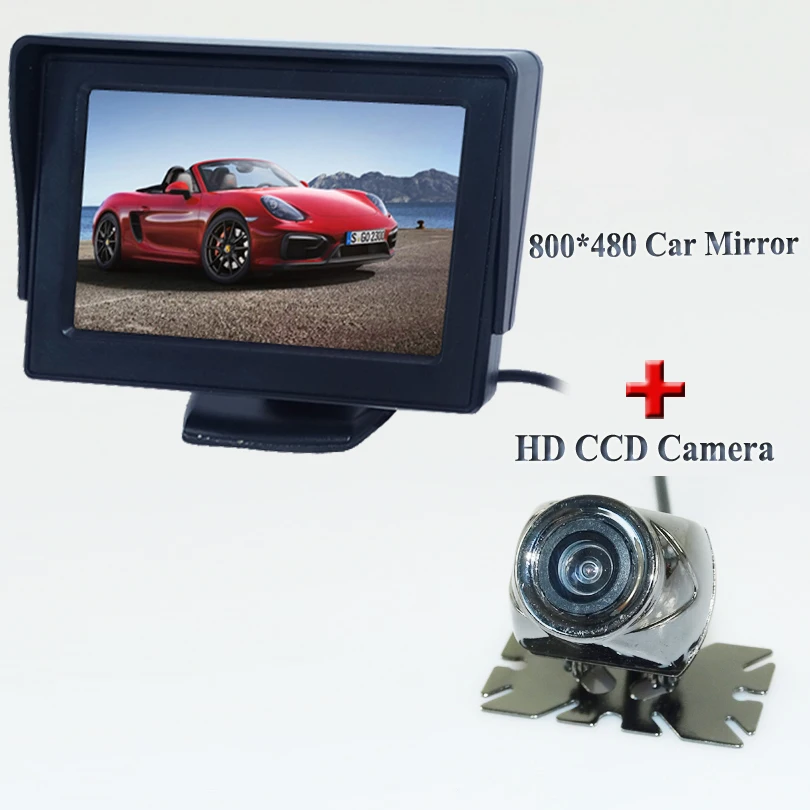 Большое количество цена камера заднего вида автомобиля Комплект 4 3 &quotLCD Зеркало