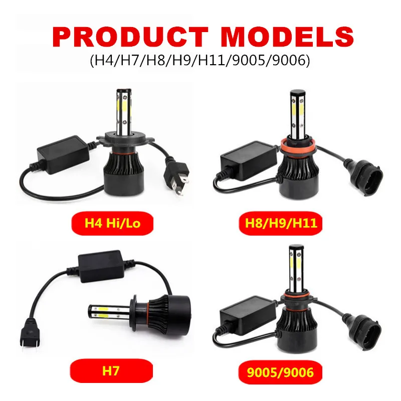 Светодиодные противотуманные фары INLONG 12 В 9005 лм H7 H4 H11 H8 H9 Hb3 9006 Hb4|Передние LED-фары
