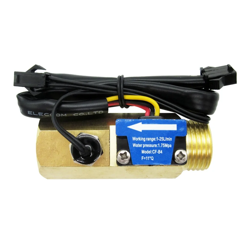 ЖК дисплей с контролем расхода воды + резьбовой расходомер G1/2 &quotс датчиком