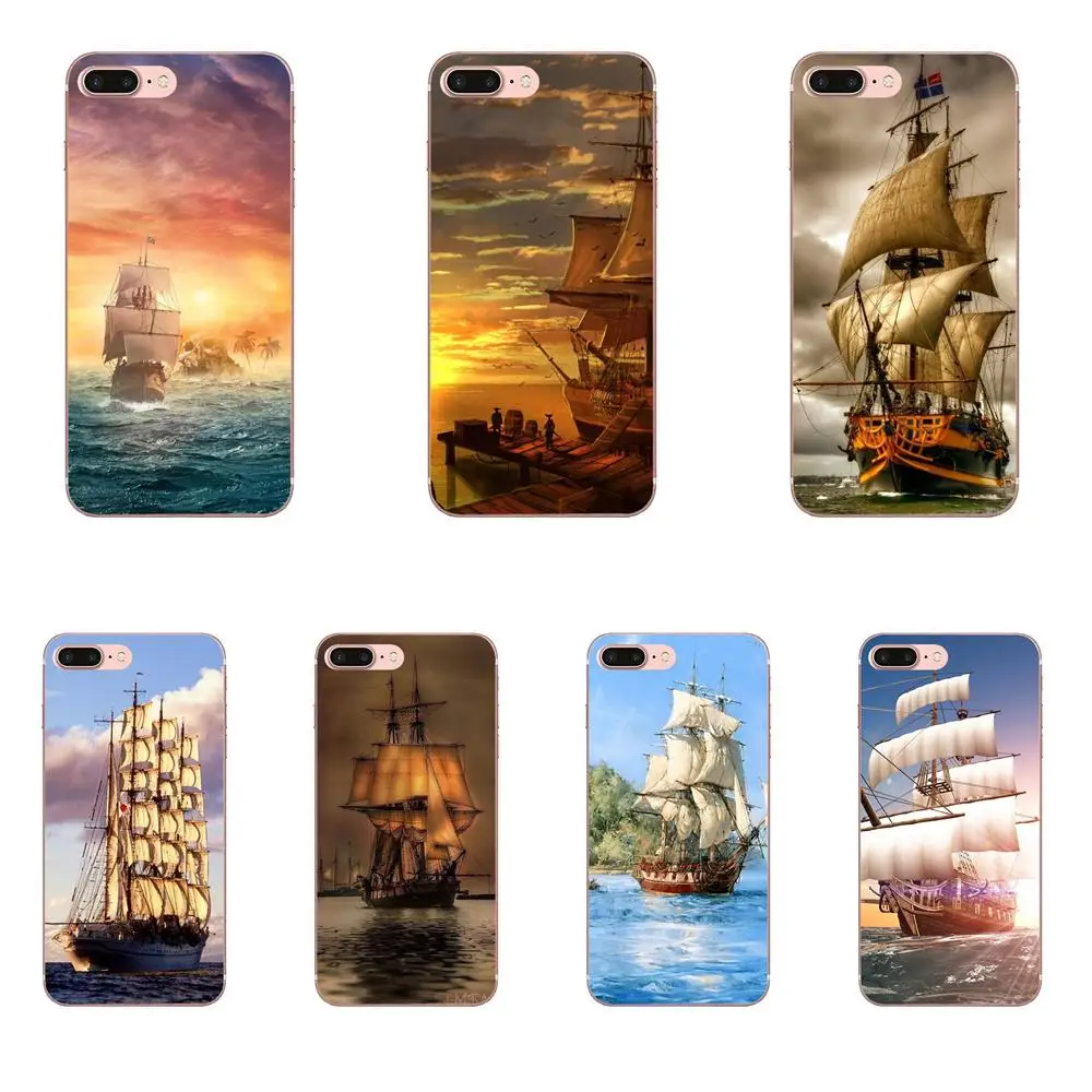 Для Xiaomi Mi3 Mi4 Mi4C Mi4i Mi5 Mi 5S 5X 6 6X A1 Max Mix 2 Note 3 4 TPU мобильный телефон парусный корабль