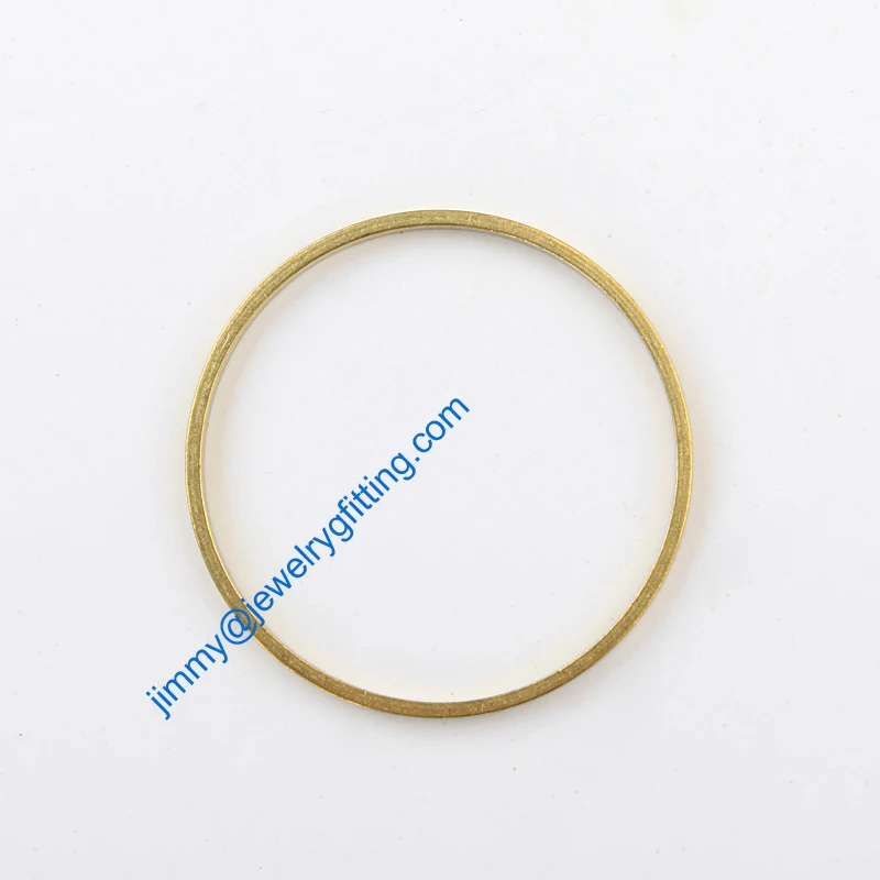 1000PCS Raw Brass Circle 35*2*1mm  copper Rings fashion jewelry findings jewelry Connectors Quoit