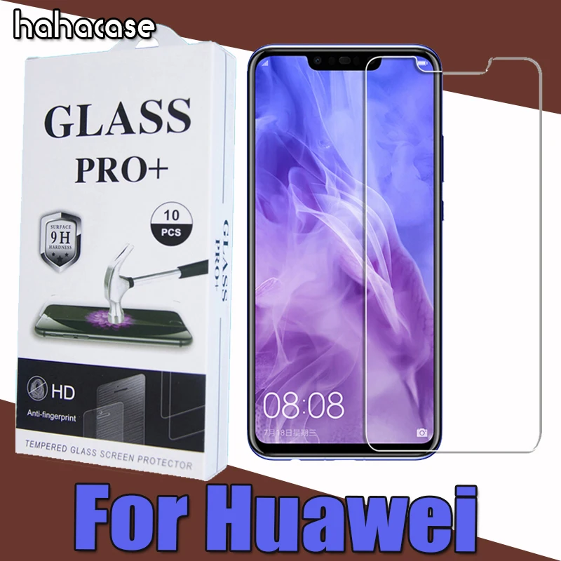 500 шт. 2.5D 9H защитное закаленное стекло для Huawei Nova 4 5 5i HOLLY + Y6 Y5 Pro Prime 2019 Magic 2 с защитой