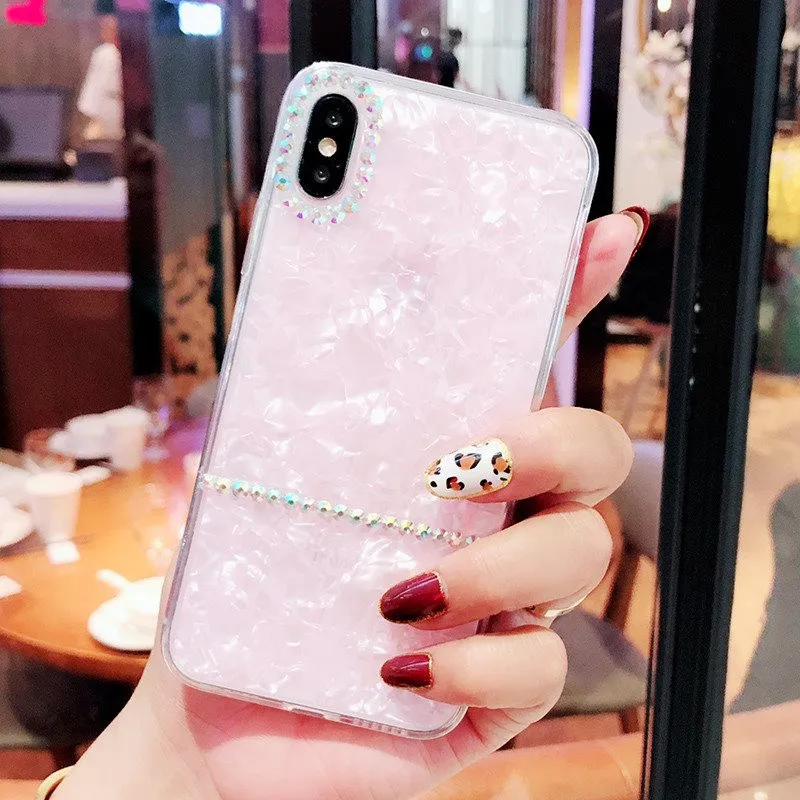 Bling Clear Phone Cases For iphone X XR 8 7 6 6S PLUS for XS Transparent Rhinestone covers xs max |