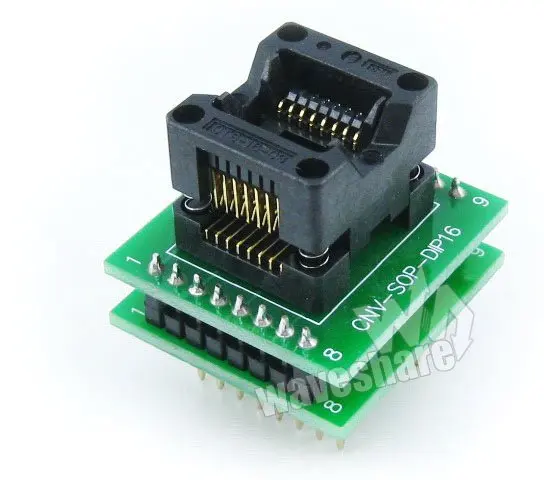 SOP16 к DIP16 (A) IC тестовая розетка программирующий адаптер для SO16 SOIC16 | Компьютеры и