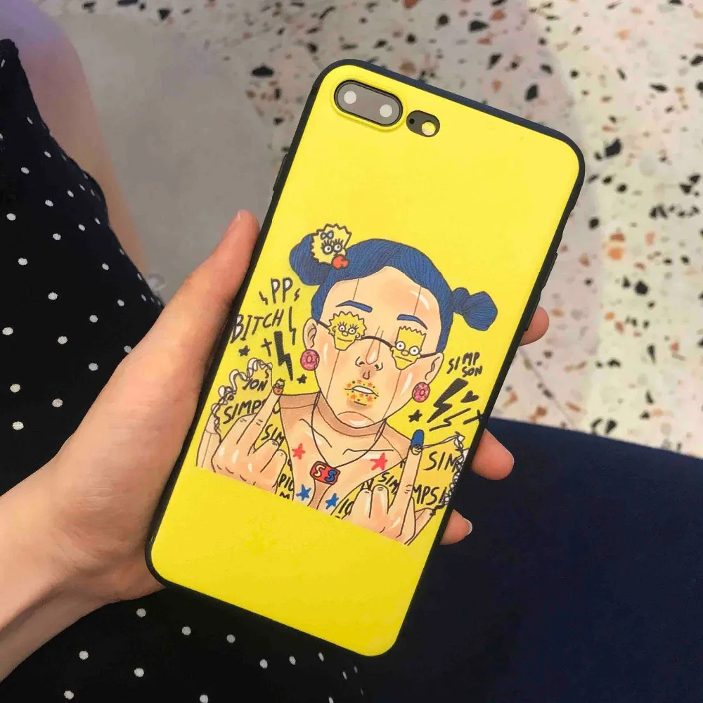 Средний F забавные чехлы для телефонов Чехол iphone X XR XS MAX 6 6s 7 8 Plus ТПУ покрытие чехла