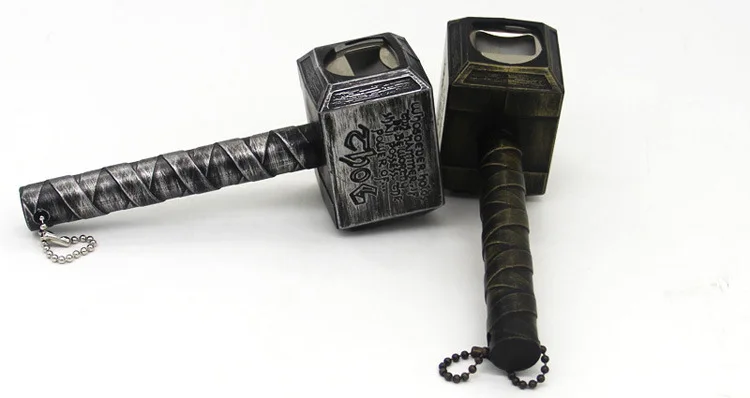 Mjolnir Тор молот косплей Мстители эндигра Тор медведь откупориватель бутылок Опора металлический Mjolnir ключ для открывания бутылок с магнитом дропшиппинг