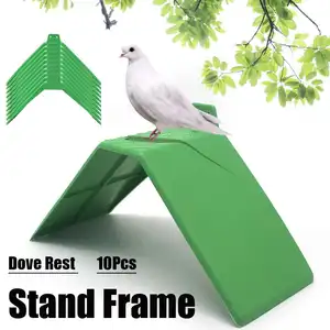 10 шт. аксессуары для птиц, подставка для голубей, держатель клеток попугая, рамка для жилого помещения, принадлежности для голубей