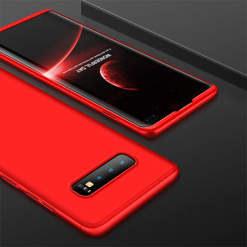 Для Samsung Galaxy S8 S9 S10 Plus чехол 360 полная защита жесткий матовый для S7 S6 edge Note 8 9 C9 Coque |