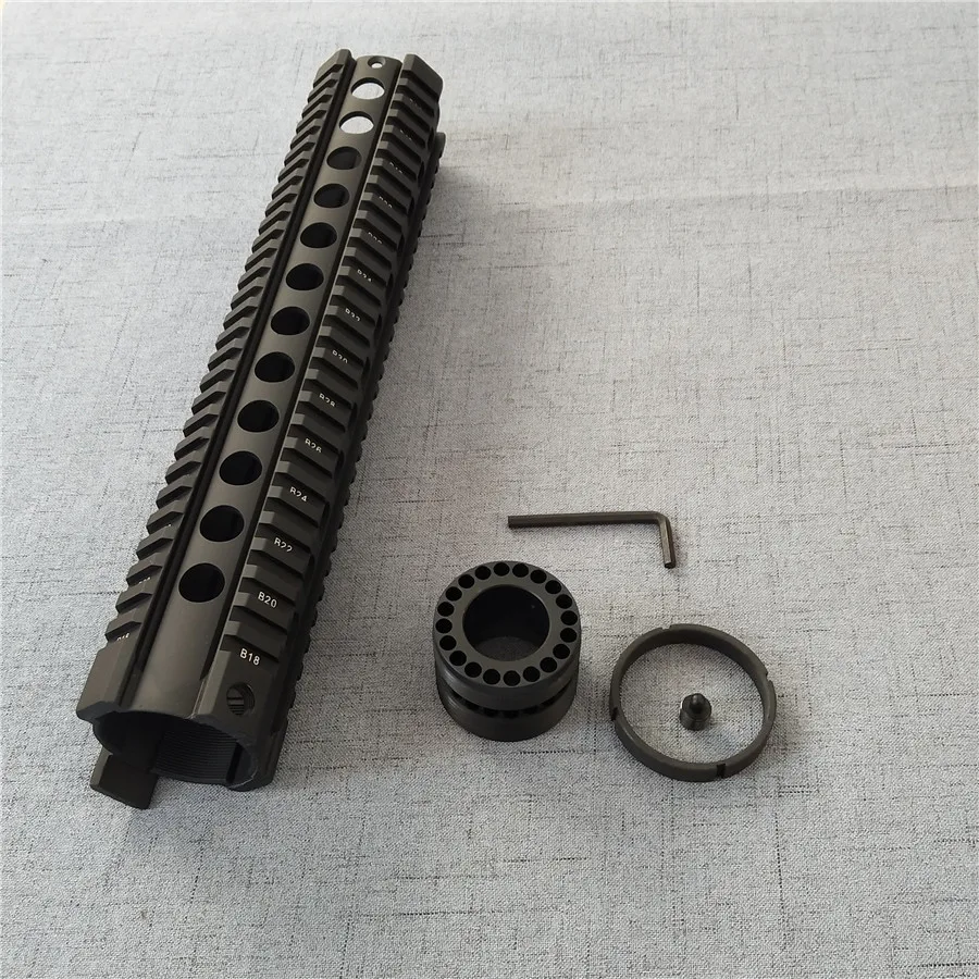 12 дюймов AR. 223/5. 56 поплавок Quad Handguard Rail трубка AR-15 M16 M4 Handguard RAS страйкбол Пейнтбол Охота