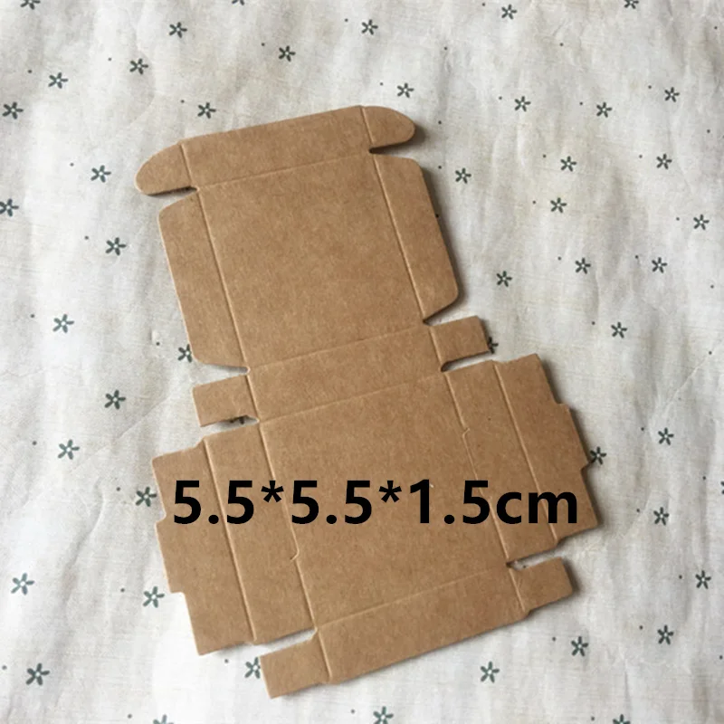 50 шт. 5 5*5 5*1 см мини Бумага конфеты Коробки Сувениры и подарки для вечерние
