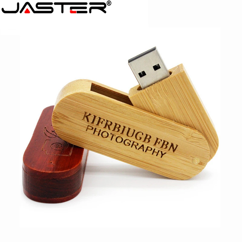JASTER Акция деревянный вращающийся USB флеш накопитель Флешка 32 ГБ/16 ГБ/8 ГБ/4 Гб карта