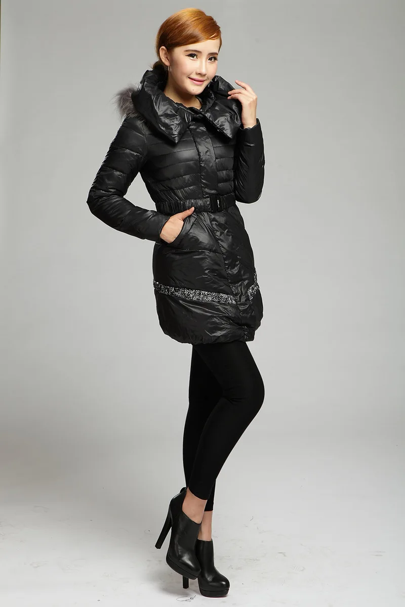 Free Shipping Brand Womens Winter Jackets With Fur Women Down Fashion Long Slim Style Plus Size | Женская одежда