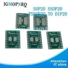 Плата преобразователя TSSOP20 SSOP20 SOP20 SMD в DIP20 IC плата модульных