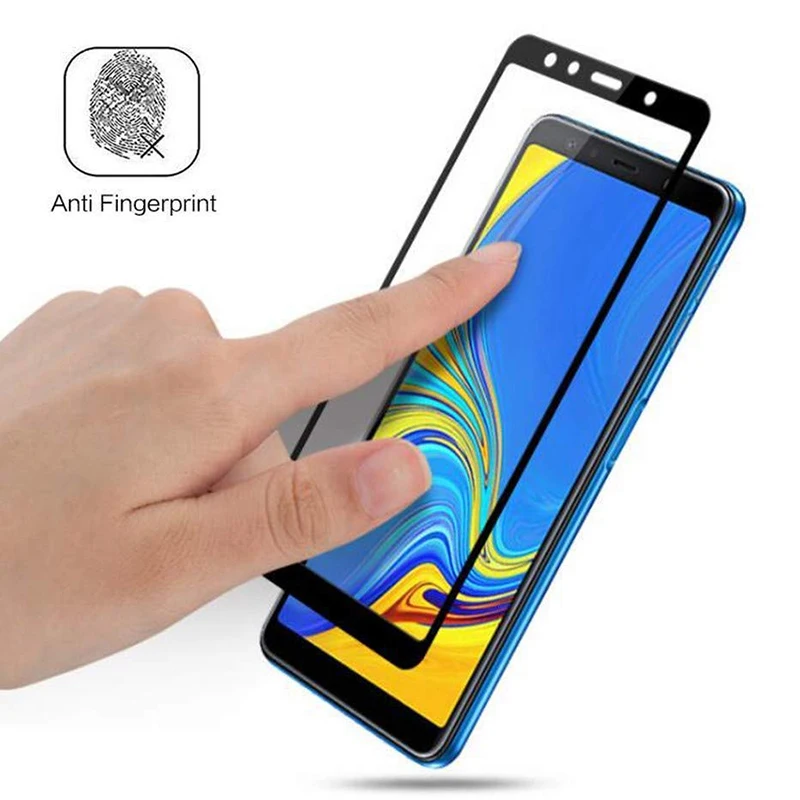 Для Samsung Galaxy J4 J6 Plus полное покрытие закаленное стекло Защита для экрана 2018