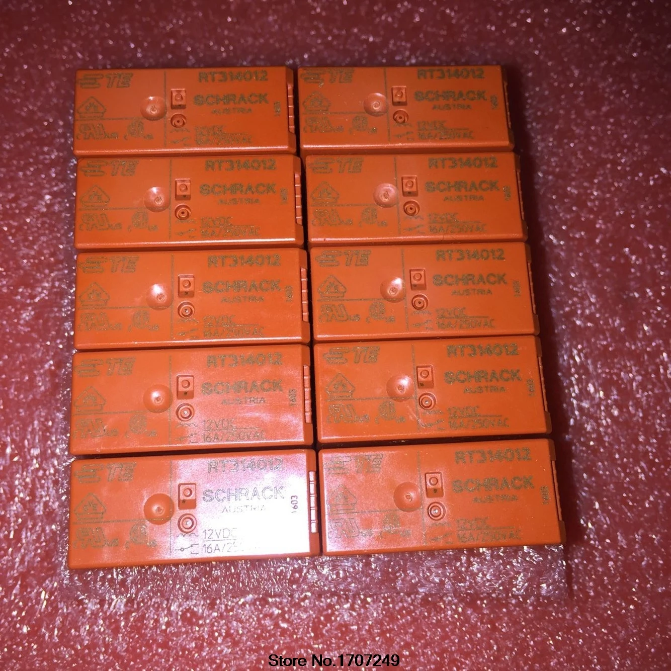 Бесплатная доставка 100% новое оригинальное Реле 20 шт./лот реле мощности SCHRACK RT314012 12