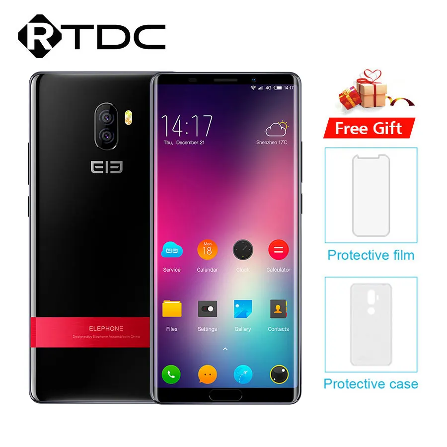 Elephone P11 3D MT6797T Deca Core Смартфон FHD+ 6,0 ''Android 8,0 4 Гб ОЗУ 64 Гб ПЗУ 16 МП 3200 мАч FingerprintOTG 4G мобильный телефон