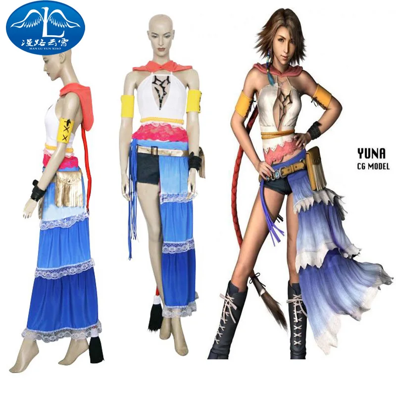 Индивидуальное изготовление последняя фантазия X FFX 2 фотокостюм Yuna любого