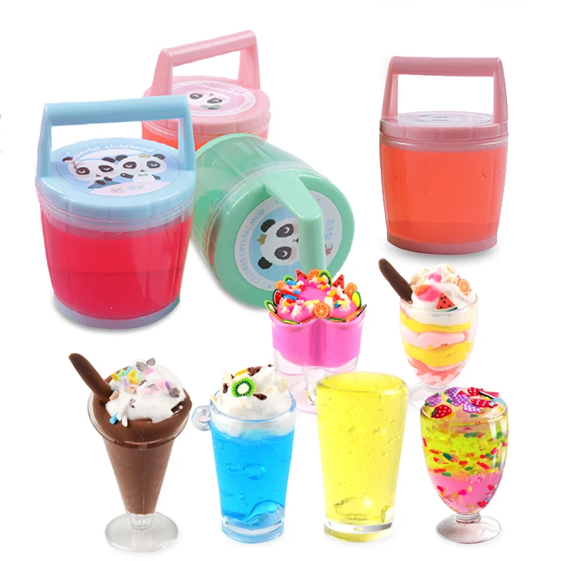 Глина слизи Сделай Сам Мягкий 60 мл цвет грязи смешивание облако шпатлевка