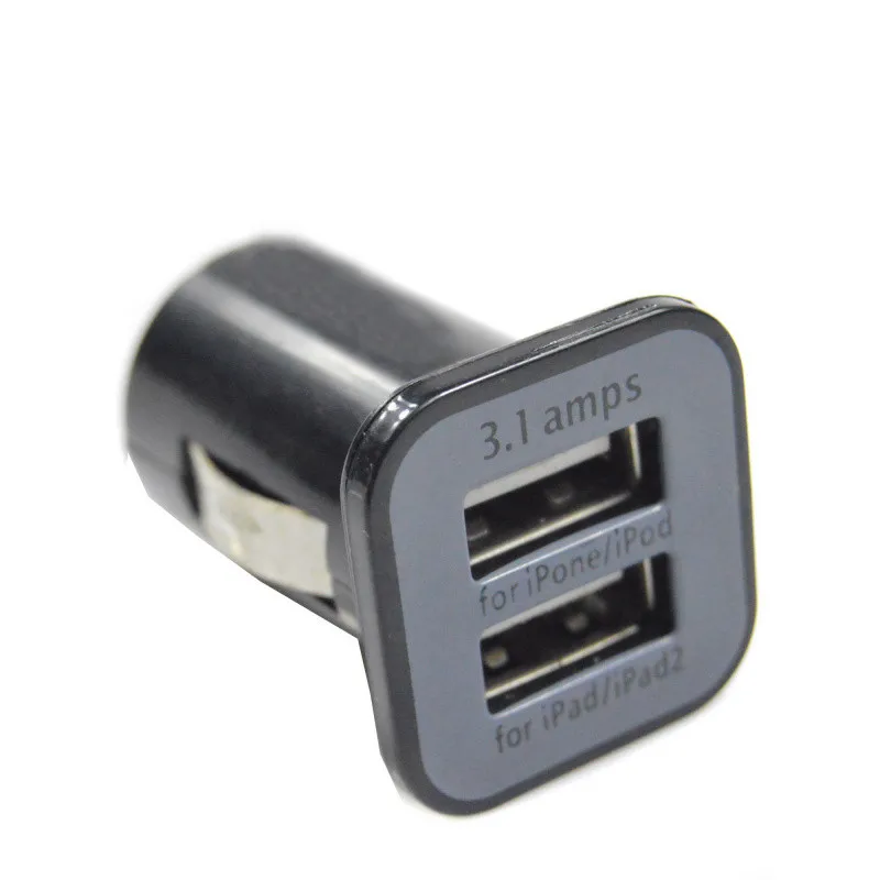 Новое автомобильное зарядное устройство с двумя USB-портами 5 в 3 1 а для iPad