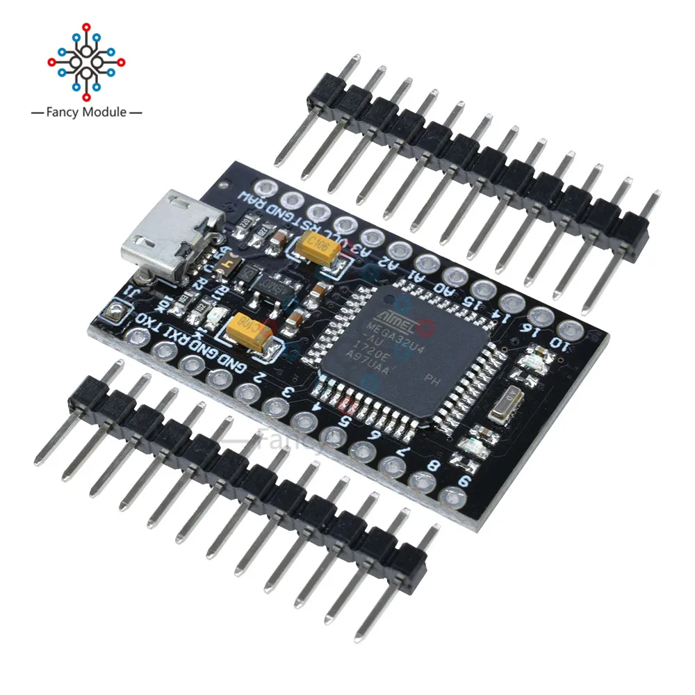 Плата контроллера ATmega32U4 5 в 16 МГц Nano Pro Micro USB для Arduino с Загрузчиком Mega32U4 Mini