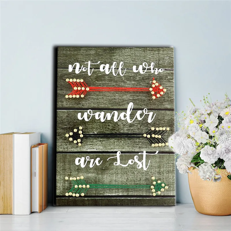 Imixlot Home Decor Painting Table Desktop Picture with Photo Frames String Art Sign DIY Decoration | Дом и сад