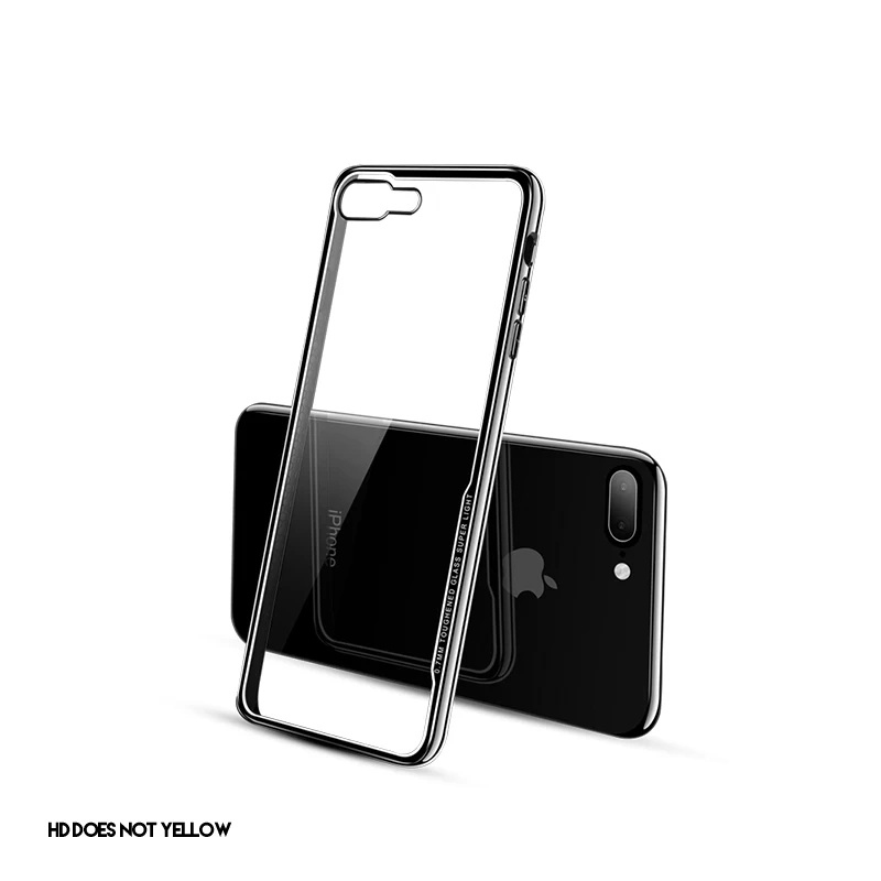 NYFundas Роскошный прозрачный чехол с покрытием для iphone 8Plus 7 6 6S Plus X 10 Fundas Capa is Mirror