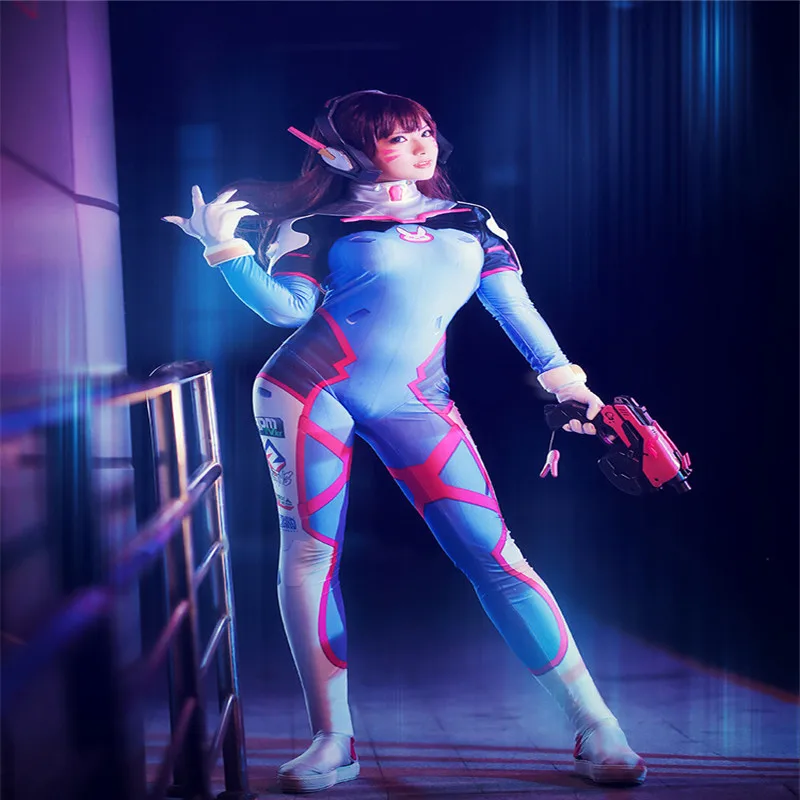 D VA костюм для девочек и женщин Обувь хеллоуина Косплэй два зентай кошки