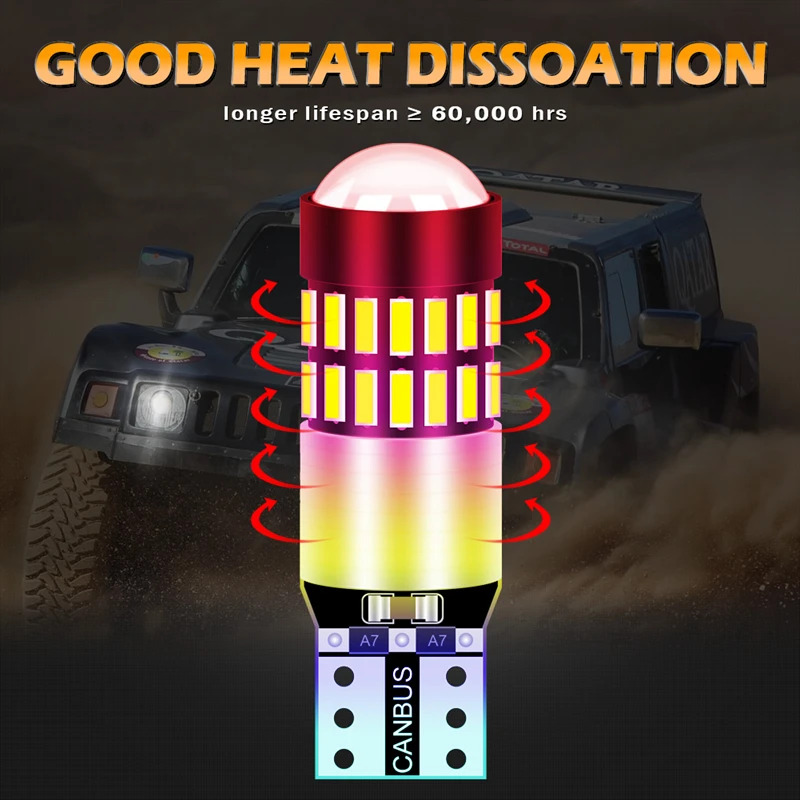 Katur 2 шт. T10 194 2825 168 W5W Led помощи при парковке T10 просвет Автомобильные стояночные огни CANBUS без ошибки с объективом 6000 K белый