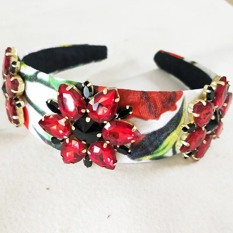 Роскошная красная корона тиара в стиле барокко ювелирные изделия для волос