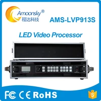 electronic signs die casting aluminum cabinet led tv processor lvp913s with flight case for led control software linsn rv908m32
