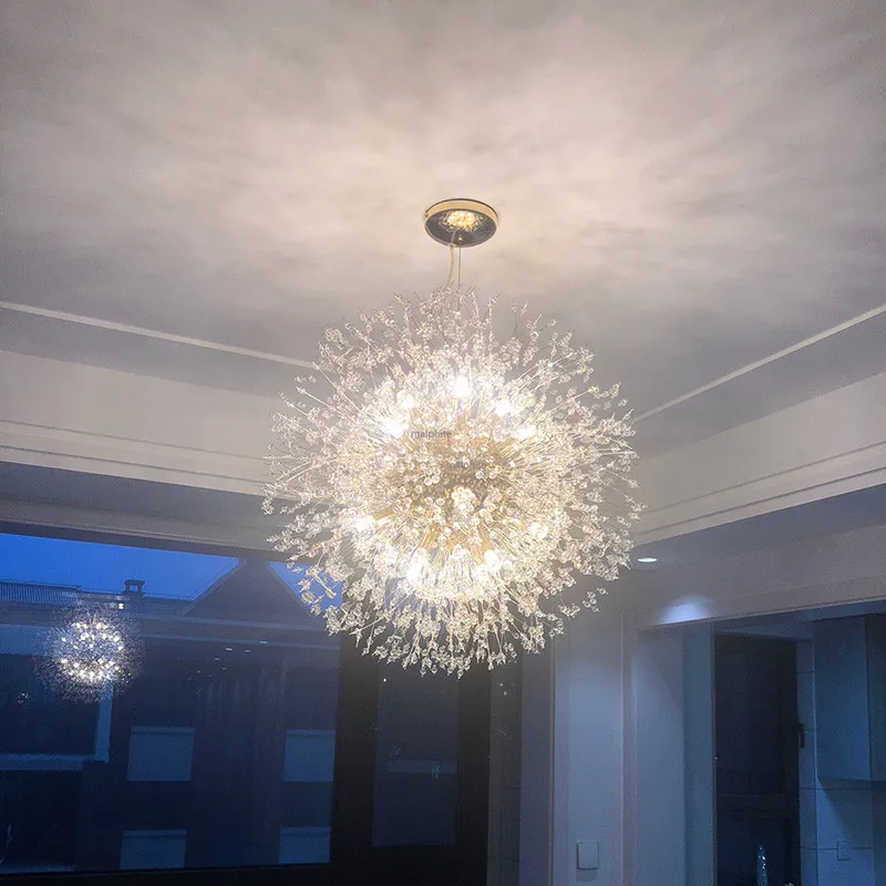 Скандинавский подвесной светильник с одуванчиком декоративный для ресторана