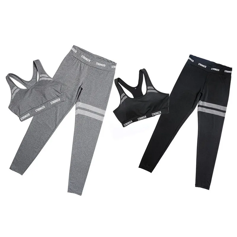 Спортивная одежда Для женщин Фитнес Йога Комплект быстросохнущая печатных