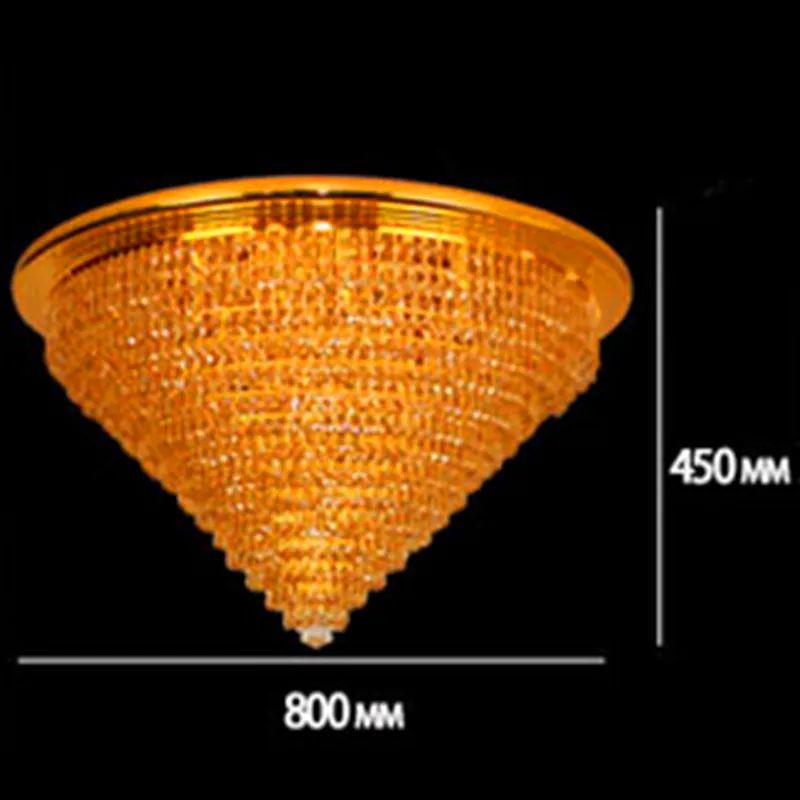 Европейская Золотая круглая лампа для гостиной спальни светильники коридора