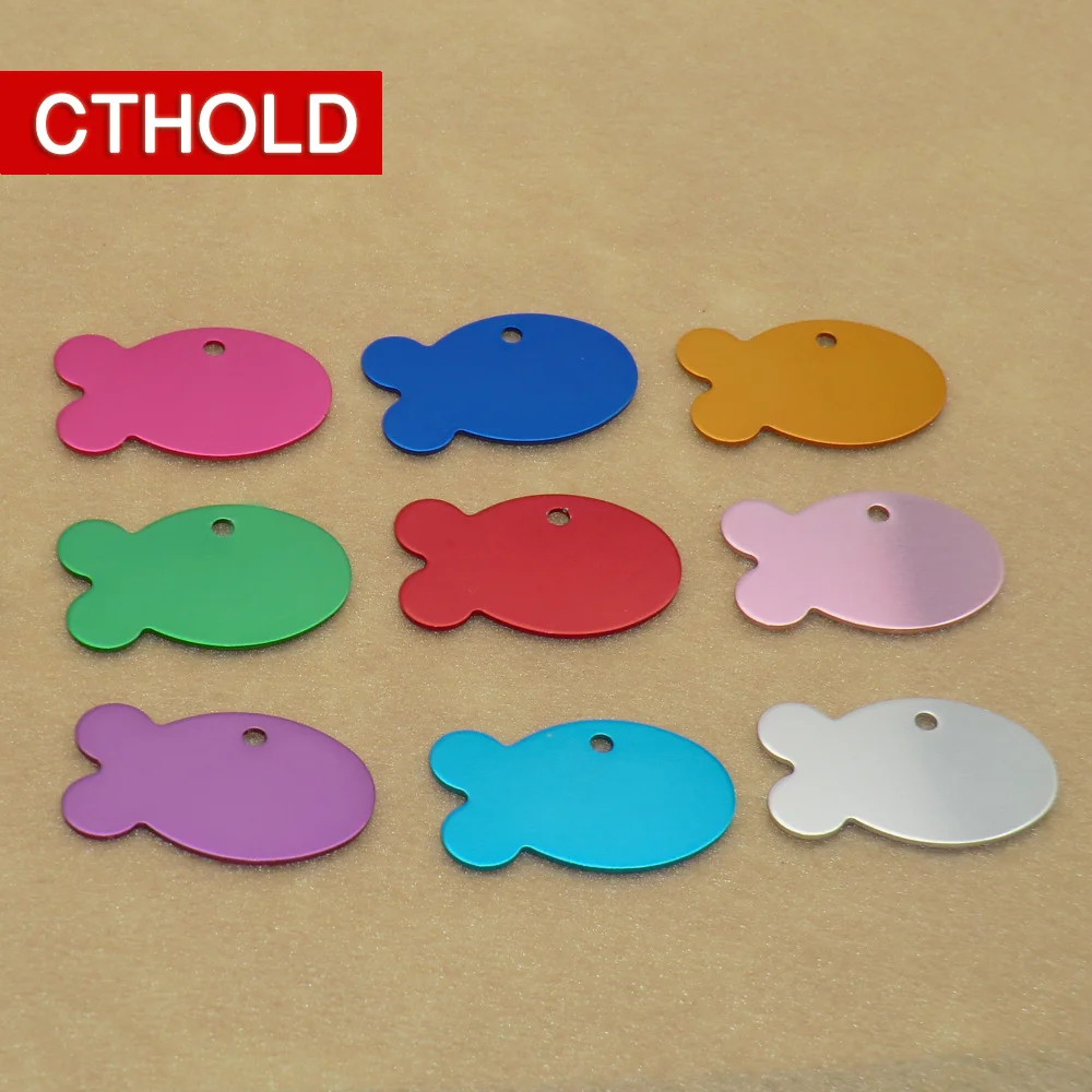 CTHOLD 100 шт. идентификационная бирка для домашних животных чистая рыбы собака кошка